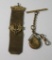Spanish American War Era watch fobs, one is US canteen