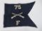 WWII Guidon Flag, Co F 75th Infantry
