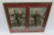 Two framed Spanish American War soldier photos