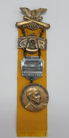 1936 GAR ribbon, Washington DC, 7", representative