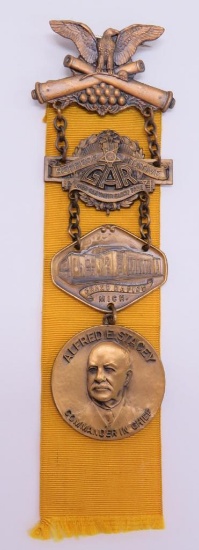 1935 GAR ribbon, Grand Rapids, Michigan, 7", representative