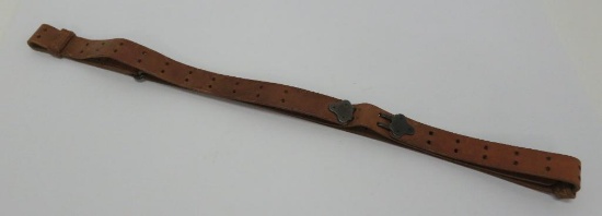 1903 Springfield firearm leather sling, Mils Co 1943
