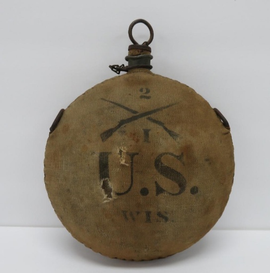 Spanish American War canteen, 2 Reg, Company I Wisconsin