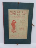 HC Christy Men of the Army and Navy pastel print portfolio, 6 pieces, Scribner 1899