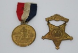 Two GAR medals, 1912 Los Angeles and 1909 Salt Lake City Utah