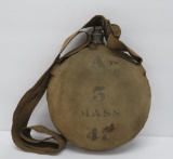 Model 1874 Canteen with Chambers buckle, made from Civil War Surplus, Mass A5 47