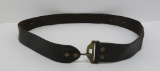 1874 Pattern waist belt, black leather