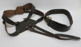 Palmer back brace belt Spanish Am War marked 2nd WIs Vol and Model 1873 waist belt for Palmer brace