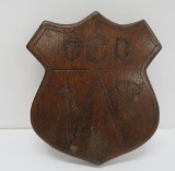 CCC wood plaque, 9