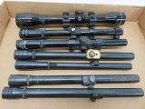 Seven rifle scopes