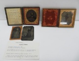 Two Civil War era soldier tin types, one with soldier provenance