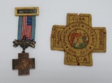 Spanish War Veterans medal and patch