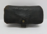 Hagner #2 cartridge box, Watervliet Arsenal, black leather, marked RIM ,6 1/2