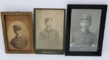 Three Spanish American War Era soldier photographs, Wisconsin soldiers