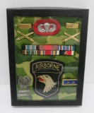Airborne medal, insignia, ribbons and patch grouping