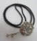 Sterling Bolo tie, braided cord
