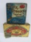 Two vintage cigar and chewing tobacco tins, Piper and Pom Pom