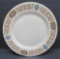 Chicago Milwaukee St Paul railroad dining car china plate, Galatea pattern, 9 3/4
