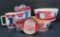 Cracker Jack dishes, Cracker Jack Peanut butter lid and snack container