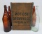 Potosi Brewing Co wooden crate, four large bottles-unmarked