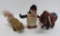 Three wind up toys, penguin, donkey and squirrel