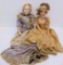 Two antique Boudoir dolls, 27