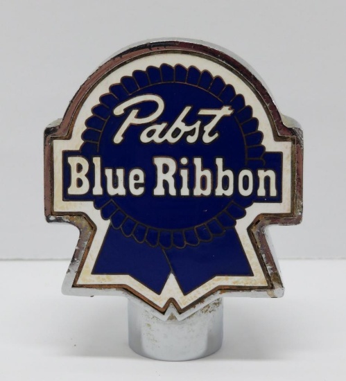 Pabst Blue Ribbon ball style tap handle, 2 1/2"