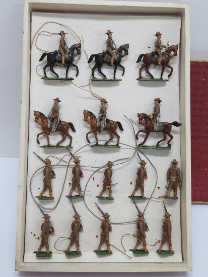 H & G Germany Toy soldier boxed set, American Cavalry Infantry #255