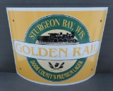 Sturgeon Bay Golden Rail metal corner sign, 17