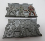 1934 Rapaport 25th Century Buck Rogers 3 part casting mold and figures