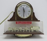 Budwiser Worlds' Champion Clysdale Team lighted clock, working