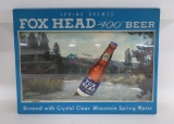 Fox Head 400 Beer, light up sign, scenic, working, 19