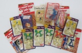 Cracker Jack toy lot, all carded, 12 pieces, Pony & Bingo & Magnets