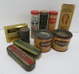 10 Vintage Kitchen tins, 1 3/4