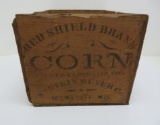 Red Shield Brand Corn wooden box, Steinmeyer Co Milwaukee