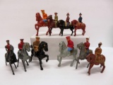 10 Mounted Barclay Manoil figures, 2 3/4