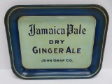 John Graf Co Jamaica Pale Dry Ginger Ale tray, blue, 13