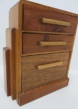Art Deco style miniature dresser, three drawer, 12