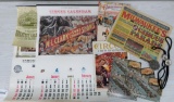 Schlitz Circus Parade lot, 1964 and 1963 souvenir books, bolo ties/buckle and two calendars