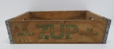 Watertown Wis wooden 7 Up crate, 11 1/2