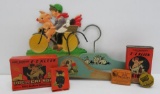 Cute children and animals advertising lot