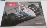 Signed Mario Andretti poster at Performance Racing 1995
