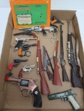 15 toy guns and pin up gun lighter