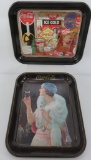 Two Coca Cola trays,, 1970's and 1990's, 10 1/2