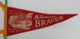 Milwaukee Braves Pencil pennant, Milwaukee Co Stadium