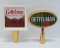 Two vintage Gettelman tap handles