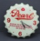 Pearl Lager Beer bottle cap clock, working, 14