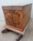 Shredded Wheat wooden advertising crate sled coffee table