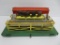 Lionel stock car and stock platform with five cows