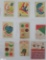 9 paper Cracker Jack toy premiums, Circus, Red Spot game, Puzzles and Speller